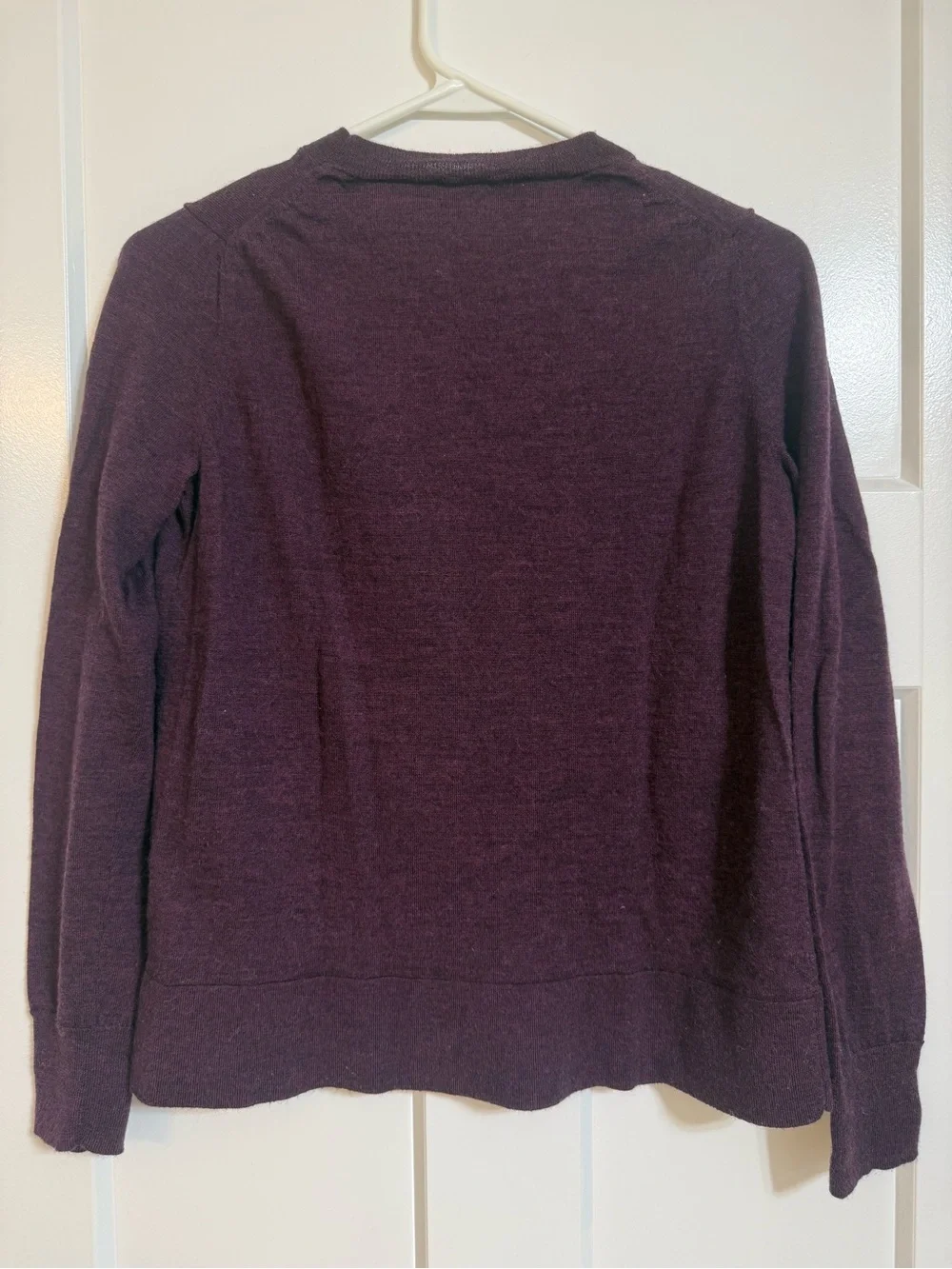 Banana Republic Women’s Crewneck Merino Wool Sweater - Dark Plum